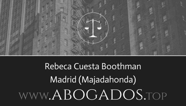 abogado Rebeca Cuesta Boothman en Majadahonda