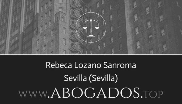 abogado Rebeca Lozano Sanroma en Sevilla