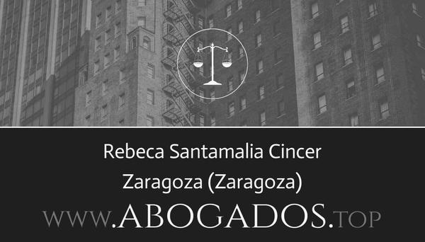 abogado Rebeca Santamalia Cincer en Zaragoza