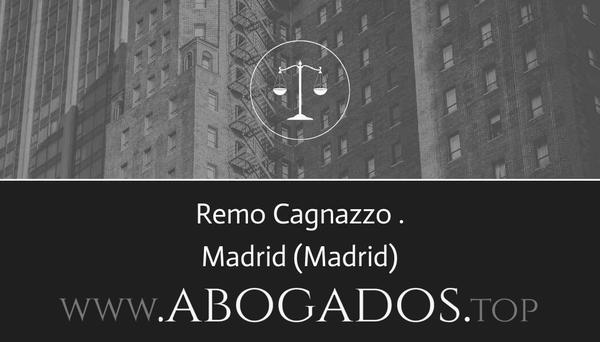 abogado Remo Cagnazzo en Madrid