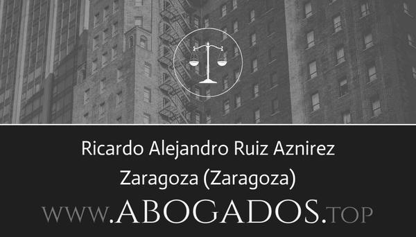 abogado Ricardo Alejandro Ruiz Aznirez en Zaragoza