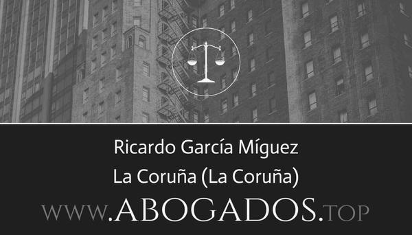 abogado Ricardo García Míguez en La Coruña