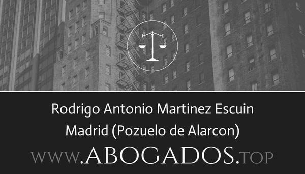 abogado Rodrigo Antonio Martinez Escuin en Pozuelo de Alarcon