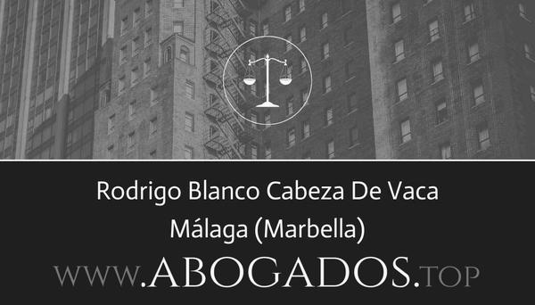 abogado Rodrigo Blanco Cabeza De Vaca en Marbella