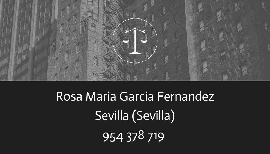 abogado Rosa Maria Garcia Fernandez en Sevilla
