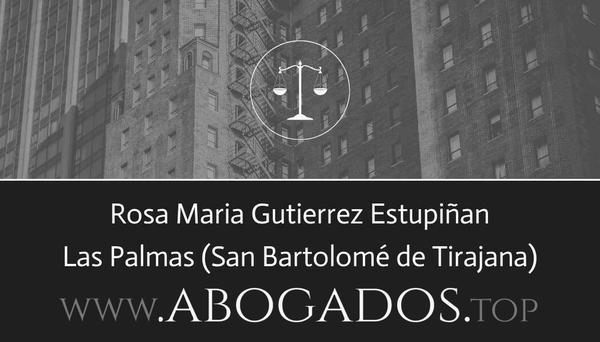 abogado Rosa Maria Gutierrez Estupiñan en San Bartolomé de Tirajana