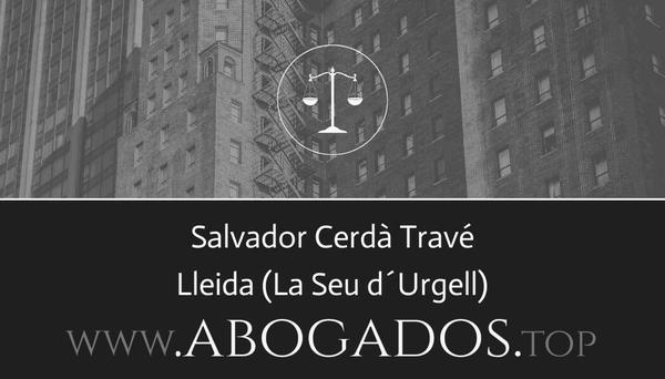 abogado Salvador Cerdà Travé en La Seu d´Urgell