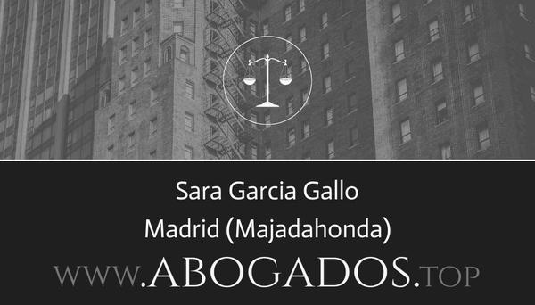 abogado Sara Garcia Gallo en Majadahonda