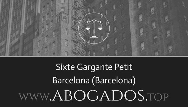 abogado Sixte Gargante Petit en Barcelona